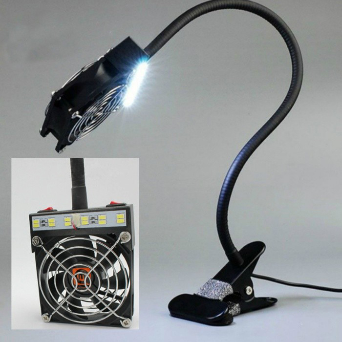 Soldering Iron Exhaust Fan Solder Smoke Exhauster Remover Fume